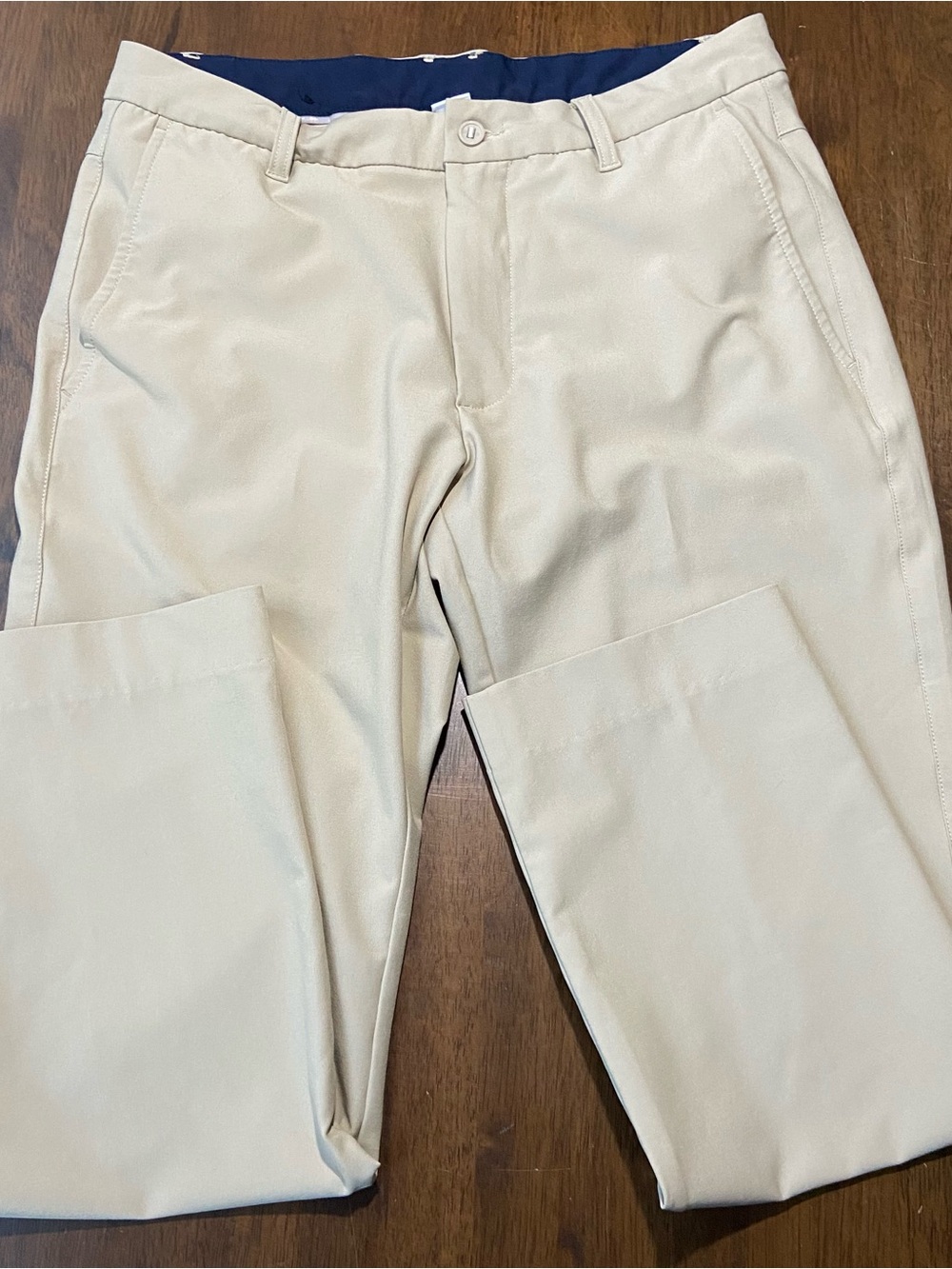 FootJoy FJ Golf Pants Mens 32x27 Tan Beige Stretch Performance Chino Slacks